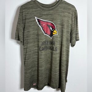 Nike Shirt Mens L Arizona Cardinals Salute to Service Tee Flag Patch Dri Fit